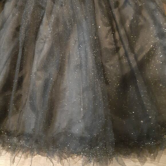 Pottery Barn Kids Black Orange Costume A-line Party Dress 12 24 mths Sparkles - Picture 2 of 4